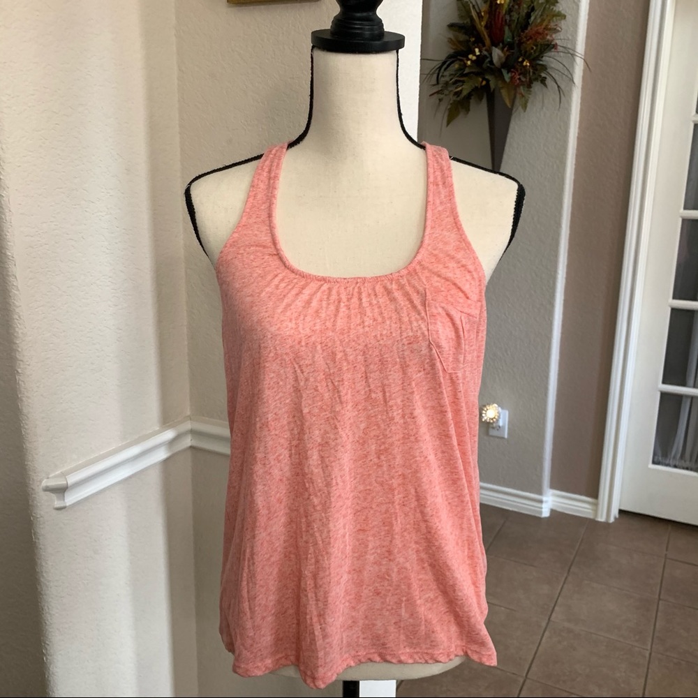 American Eagle Outfitters orange and white marled tank top Size xsp